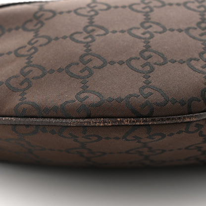 Gucci Canvas GG Reins Hobo Brown Black 11 of 12