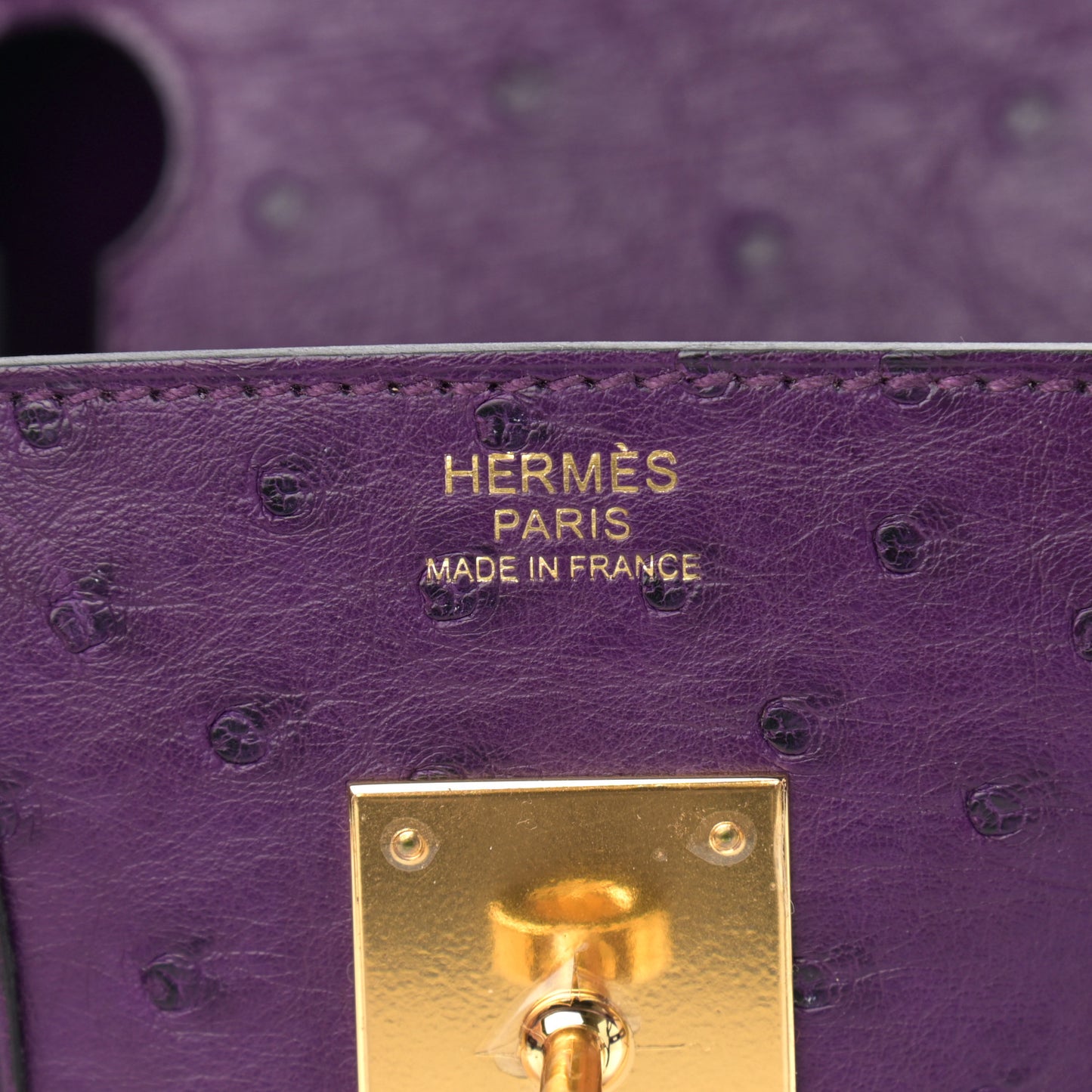 Ostrich Birkin 30 Violine