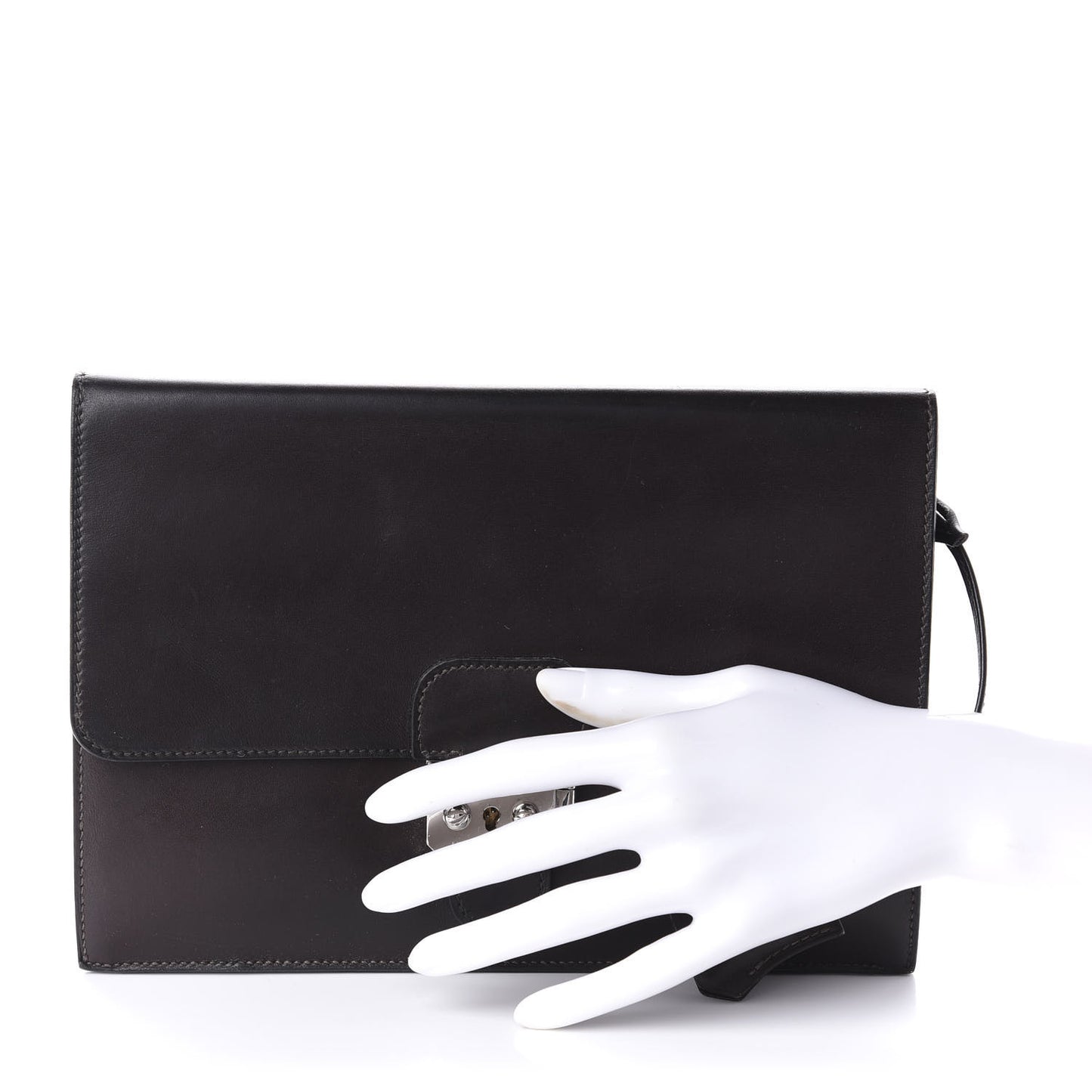 Box Jet Pochette Clutch Chocolate