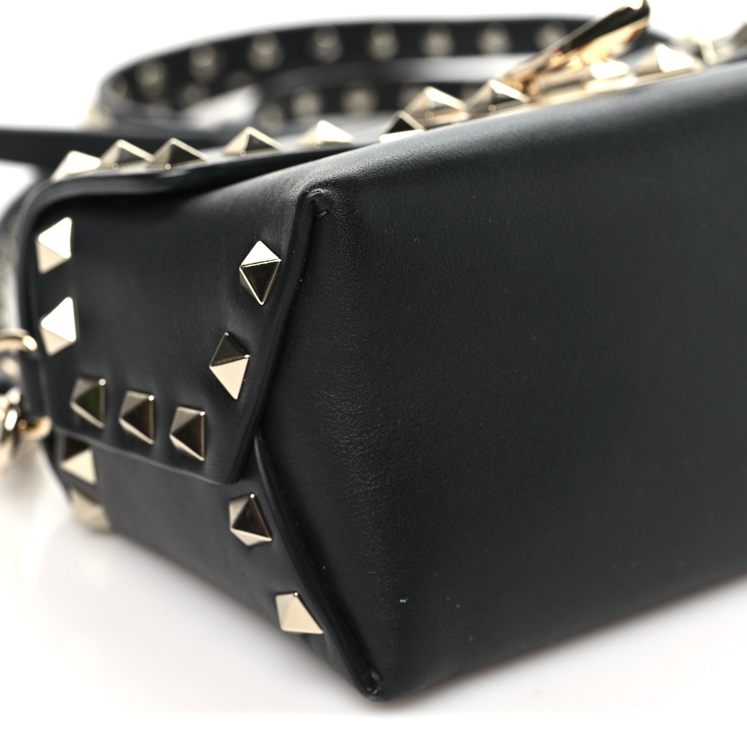 Valentino Garavani Vitello Mini Rockstud Crossbody Bag Black 7 of 8