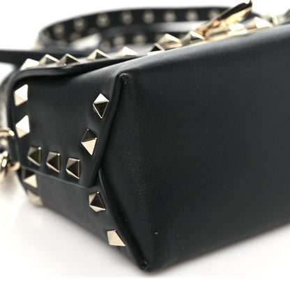 Valentino Garavani Vitello Mini Rockstud Crossbody Bag Black 7 of 8