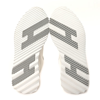 Hermes Mesh Suede Goatskin Mens Bouncing Sneakers 42 White 5 of 9