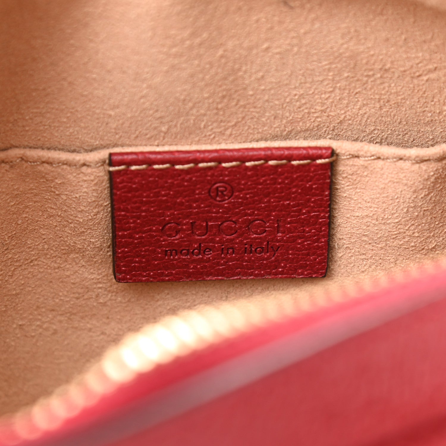 Gucci GG Supreme Monogram Flora Web Mini Ophidia Shoulder Bag Red 6 of 9