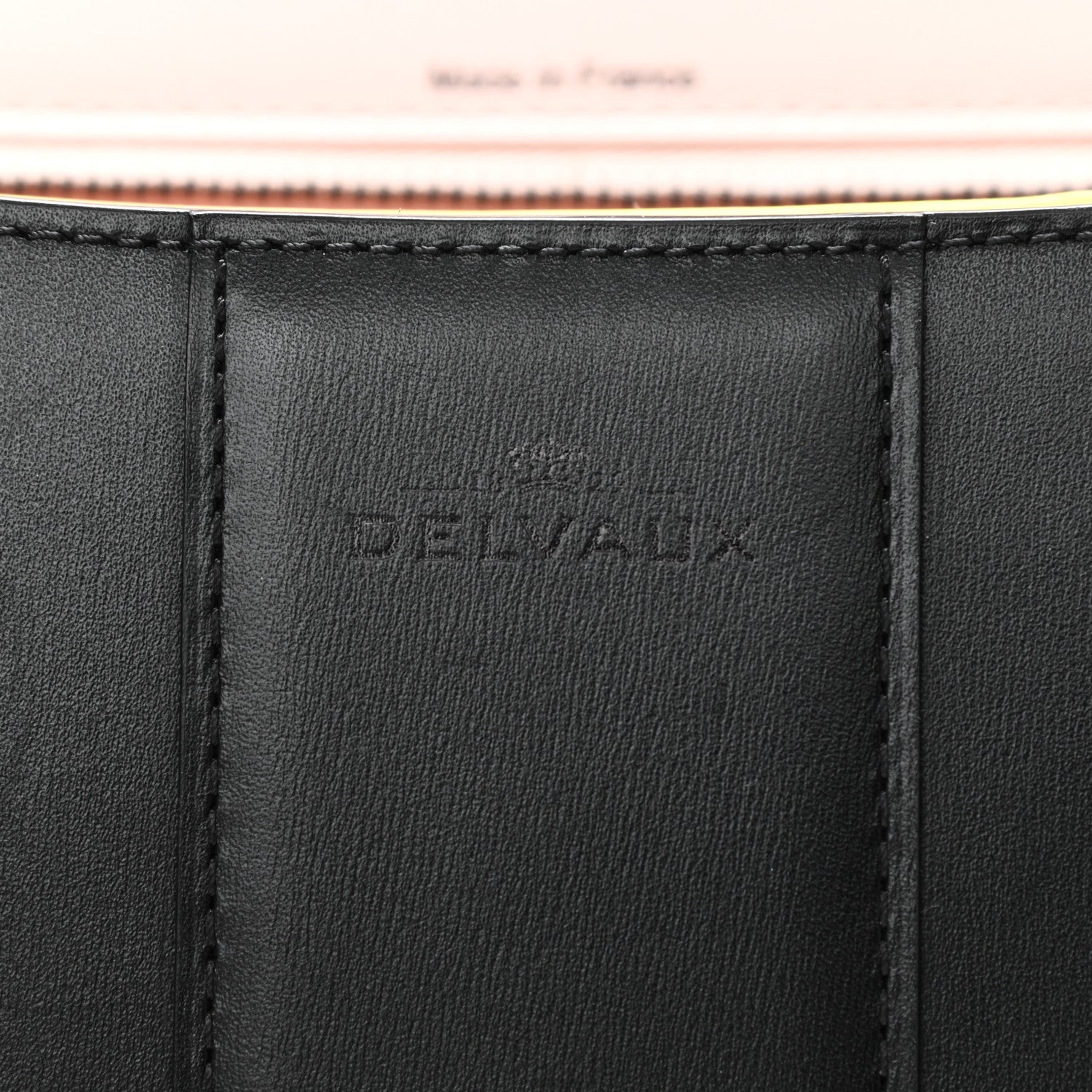 Delvaux Boxed Calfskin MM Magic Brillant Satchel Black Multicolor 6 of 17
