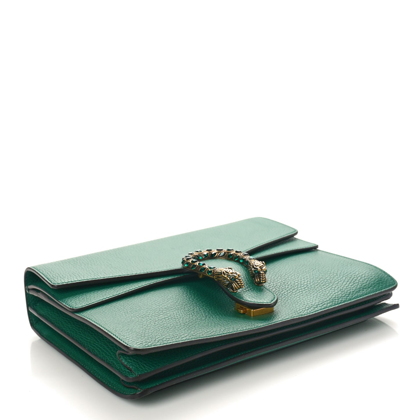 Dollar Calfskin Crystal Medium Dionysus Shoulder Bag Emerald