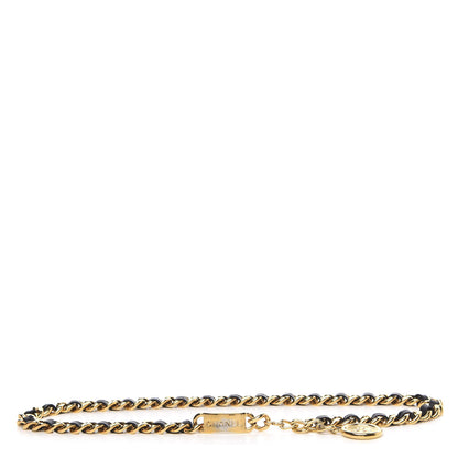 Chanel Lambskin Chain 31 Rue Cambon Medallion Belt Gold Black 1 of 4