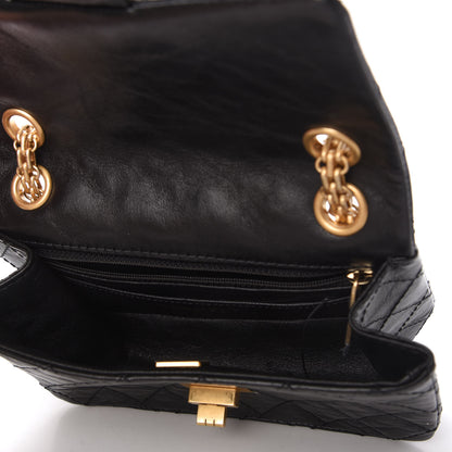 Chanel Aged Calfskin Quilted 2.55 Reissue Mini Flap Black 5 of 11