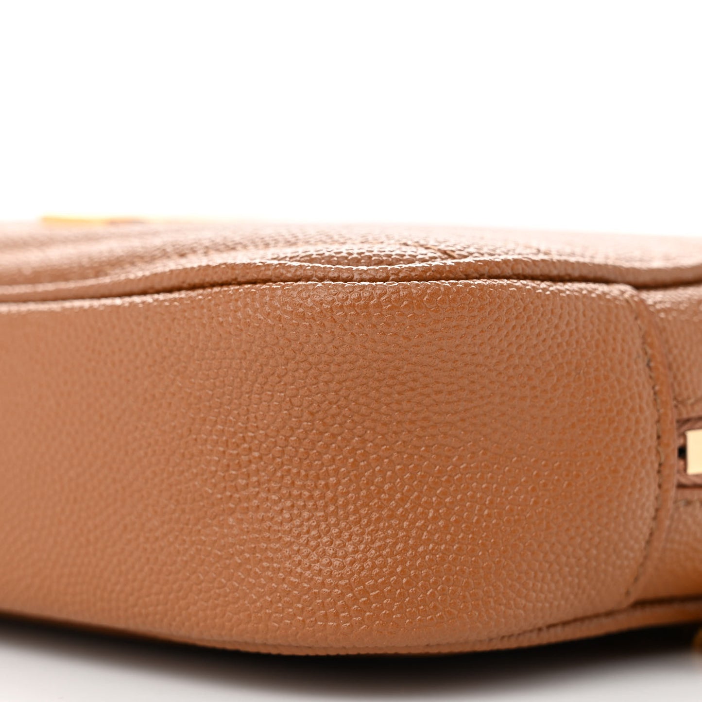 Grain De Poudre Matelasse Monogram Mini Lou Camera Bag Dark Natural