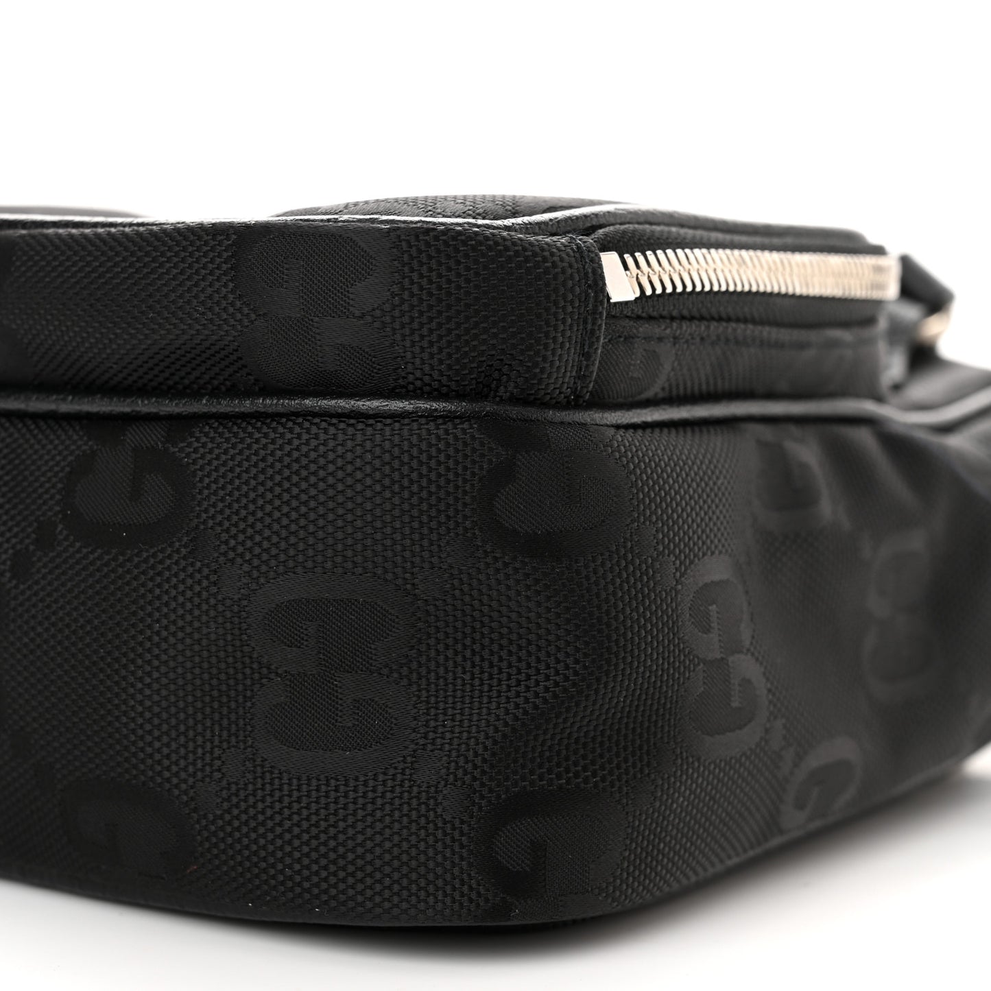 Econyl Nylon Monogram Off The Grid Shoulder Bag Black