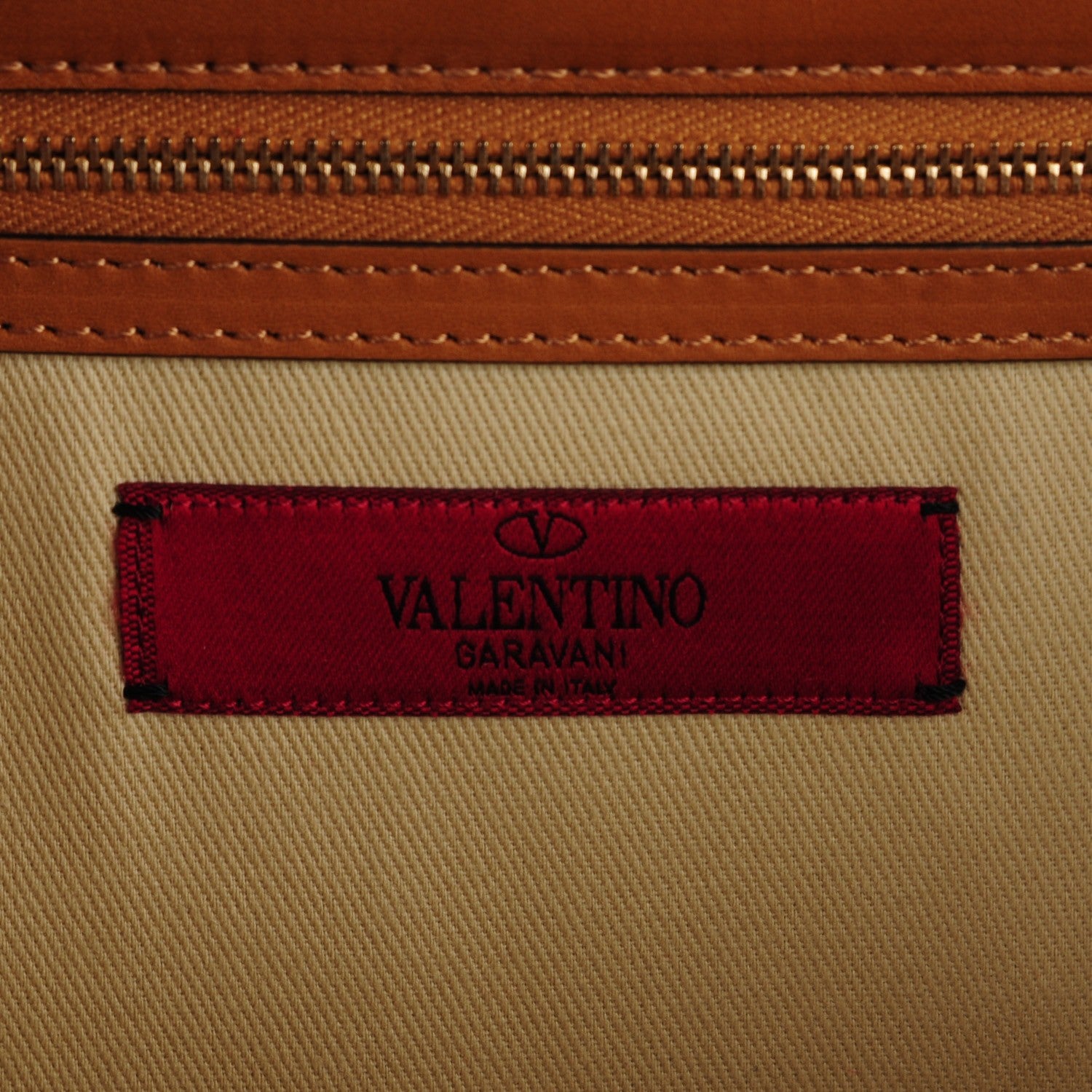 Valentino Garavani Vitello Large Glam Lock Rockstud Flap Brown 7 of 8