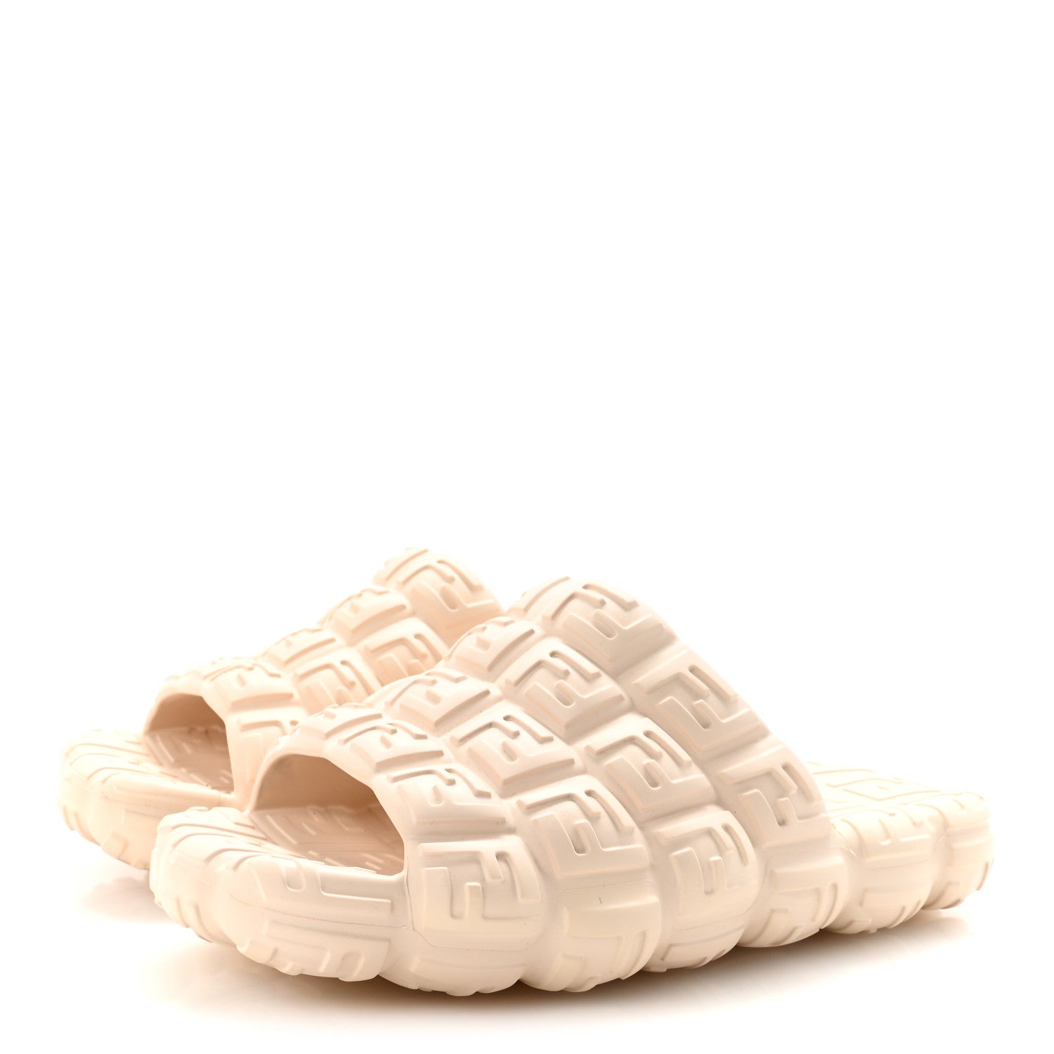 Fendi FF Embossed Cloud Eva Mens Slide Sandals 8 Camelia 4 of 8