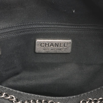 Chanel Caviar Large Outdoor Hobo Black 5 of 7