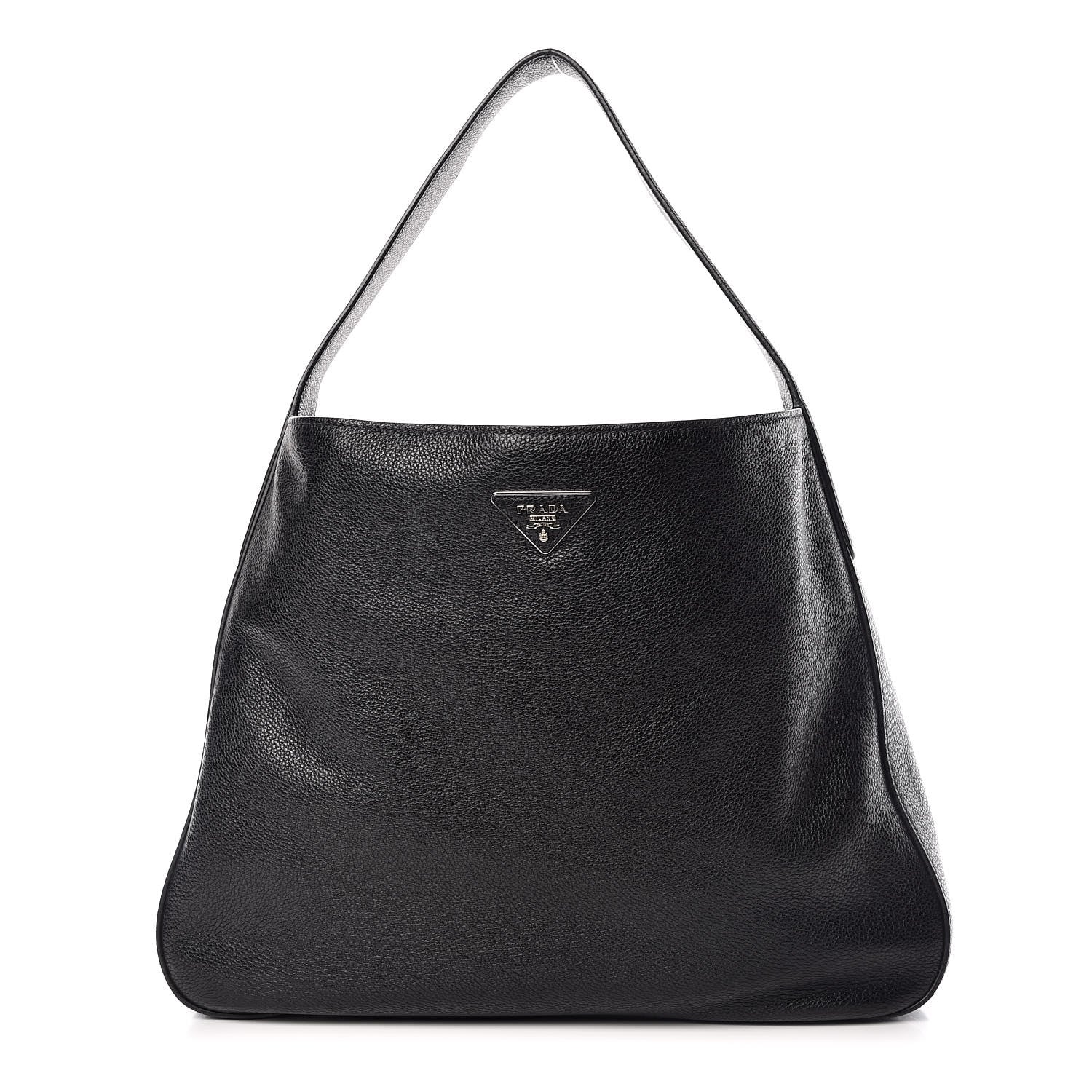 Prada Vitello Daino Hobo Black 1 of 9