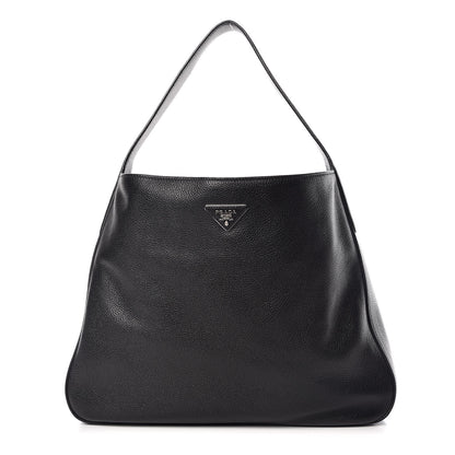 Prada Vitello Daino Hobo Black 1 of 9