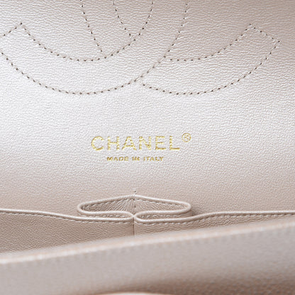 Chanel Pearly Caviar Quilted Jumbo Double Flap Light Beige 6 of 14