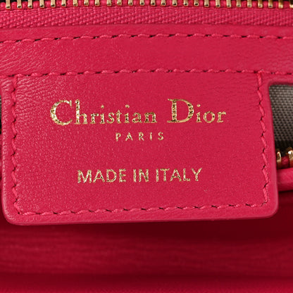 Christian Dior Lambskin Cannage Medium Lady Dior Fuchsia 6 of 11