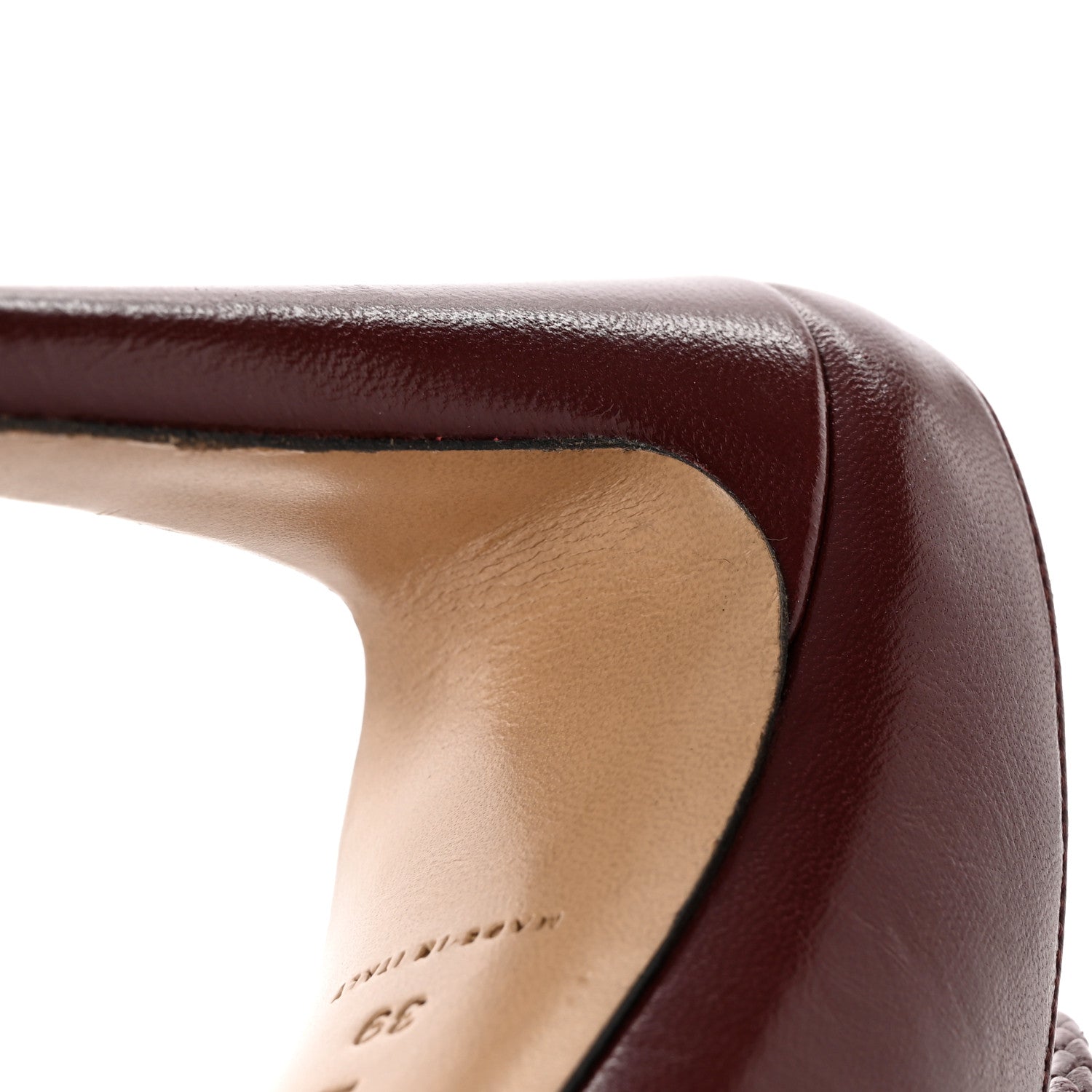 Bottega Veneta Nappa Spritz Pumps 39 Cherry 11 of 11