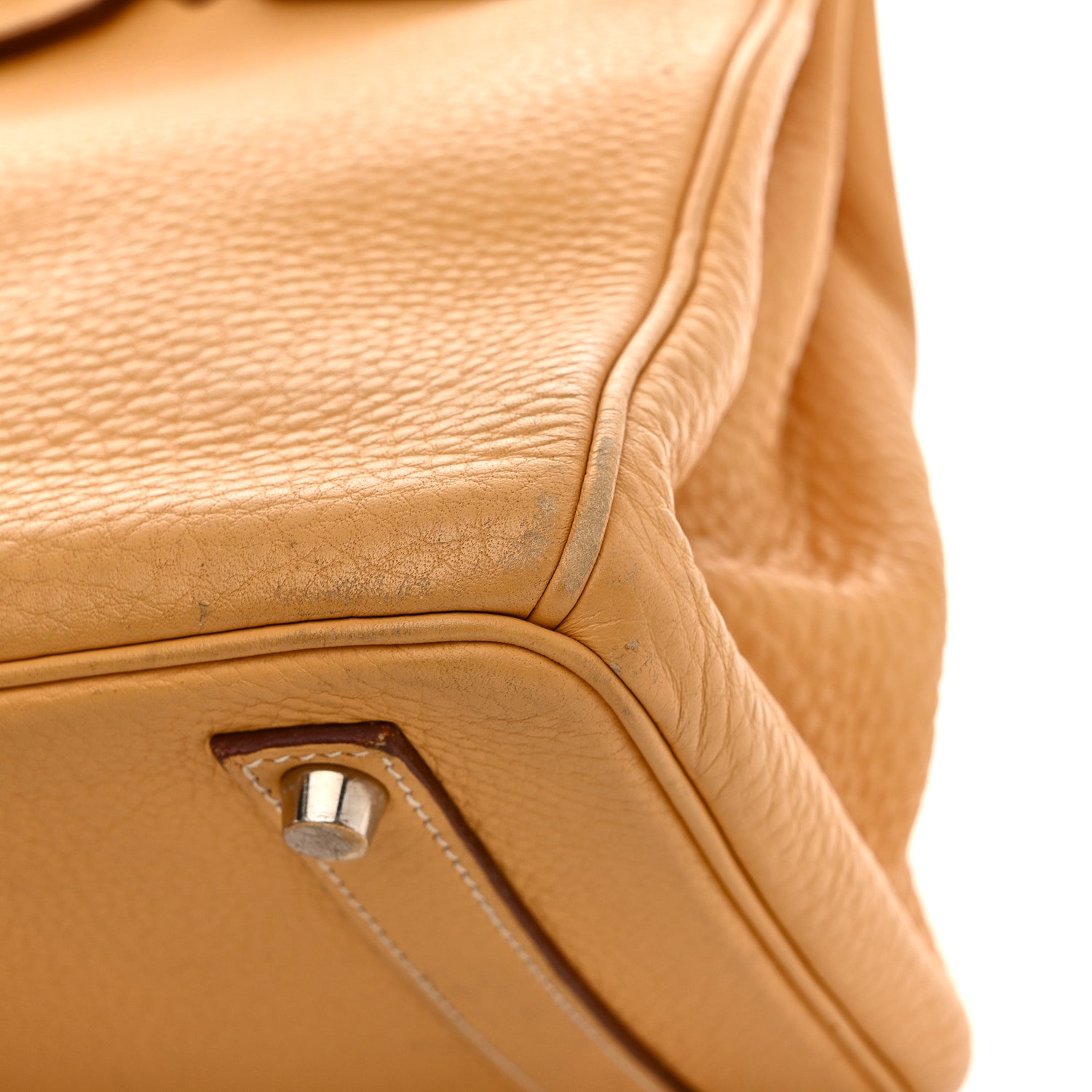 Hermes Taurillon Clemence HAC Birkin 32 Natural Sable 15 of 24