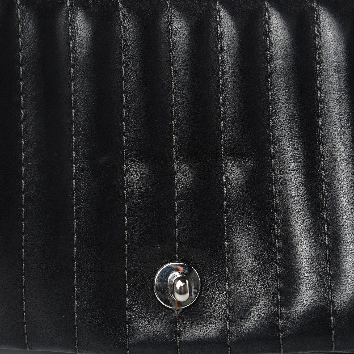 Chanel Lambskin Vertical Quilted Medium Single Flap Black 17 of 17