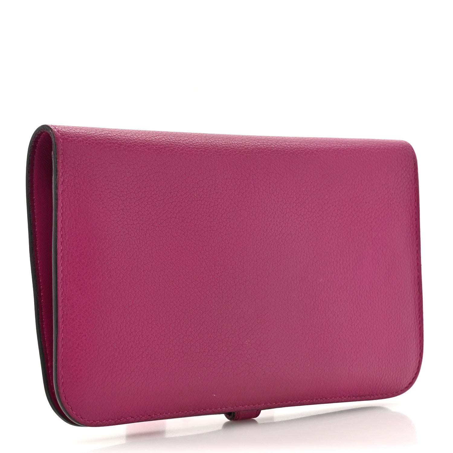 Hermes Evercolor Dogon Duo Wallet Rose Pourpre 4 of 16