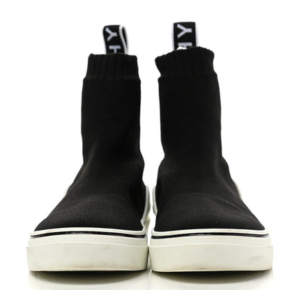 Givenchy Technical Canvas Knit Womens George V Sock Sneakers 37.5 Black 2 of 7