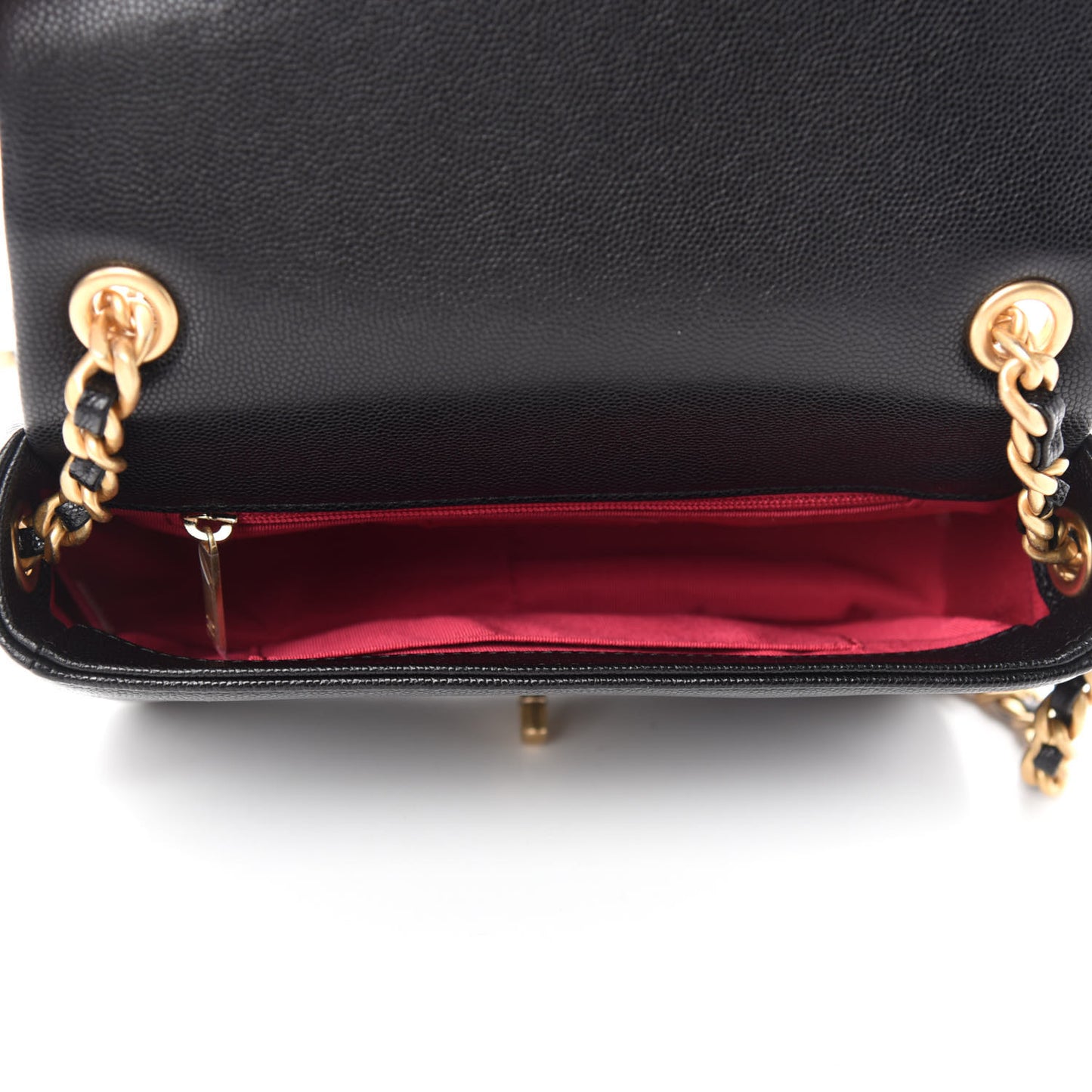 Caviar Quilted Small Fashion Therapy Flap Bag Black