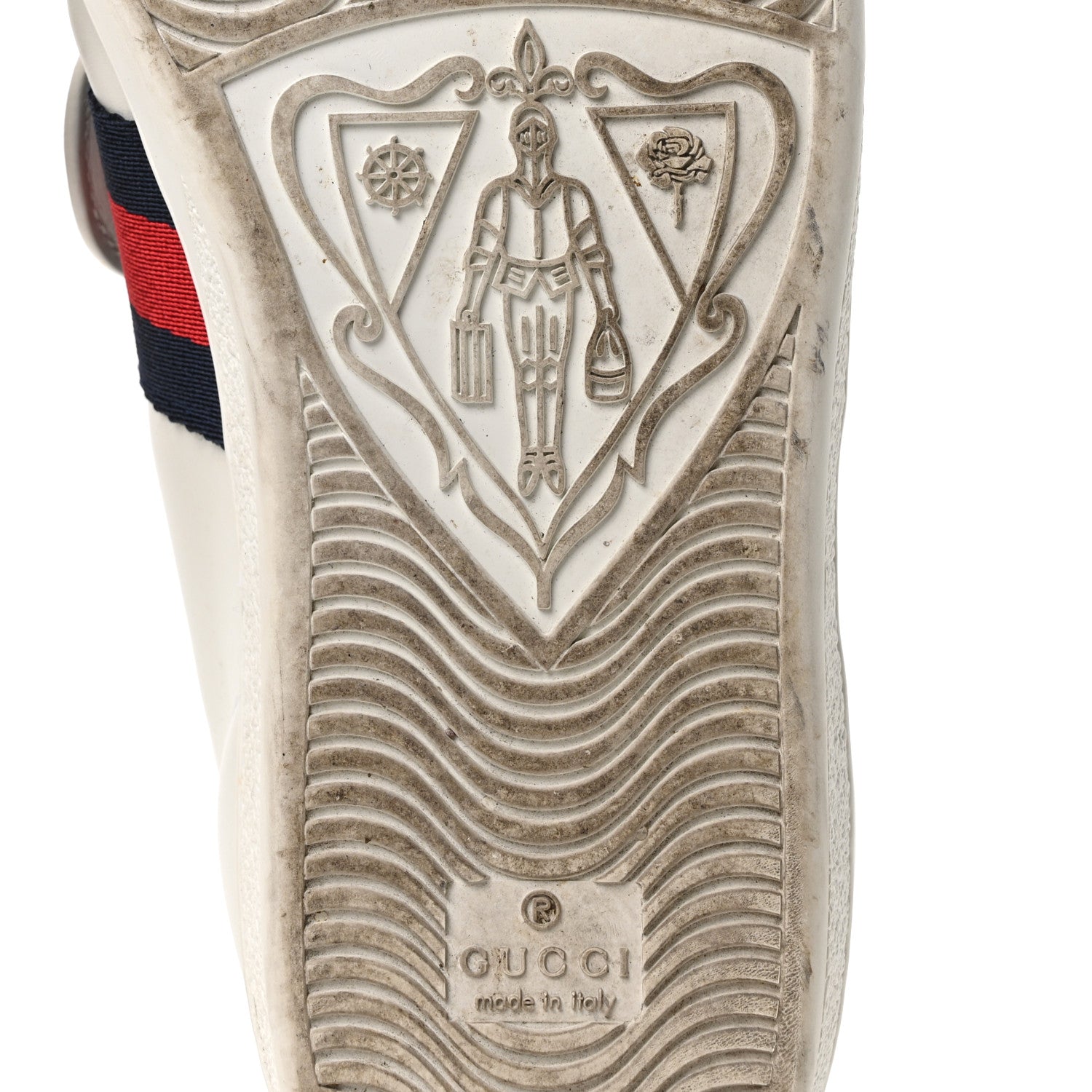 Gucci Calfskin Ayers Blind For Love Embroidered Womens Ace Sneakers 39 White 7 of 10