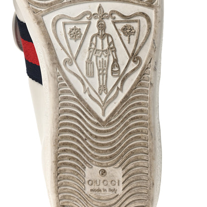 Gucci Calfskin Ayers Blind For Love Embroidered Womens Ace Sneakers 39 White 7 of 10