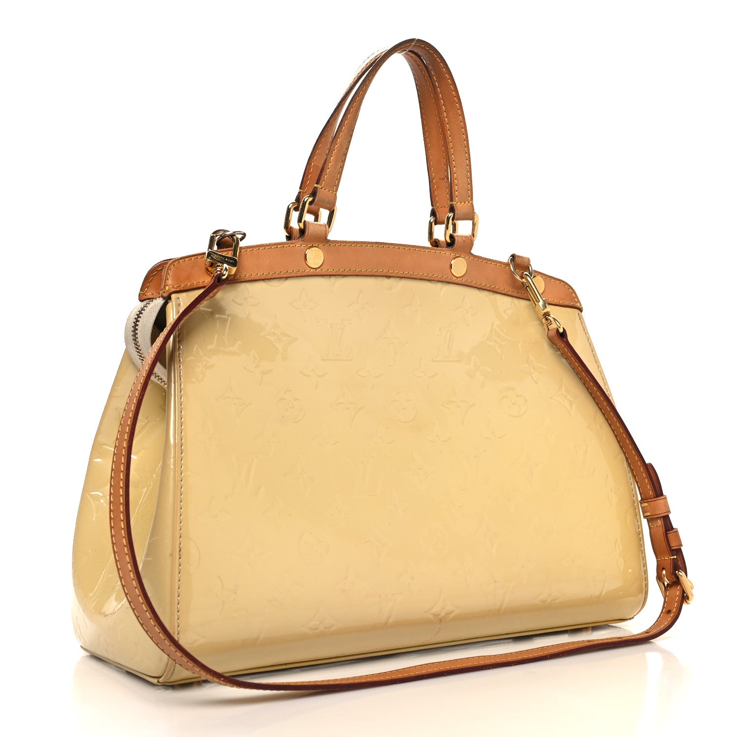 Louis Vuitton Vernis Brea MM Blanc Corail 3 of 11