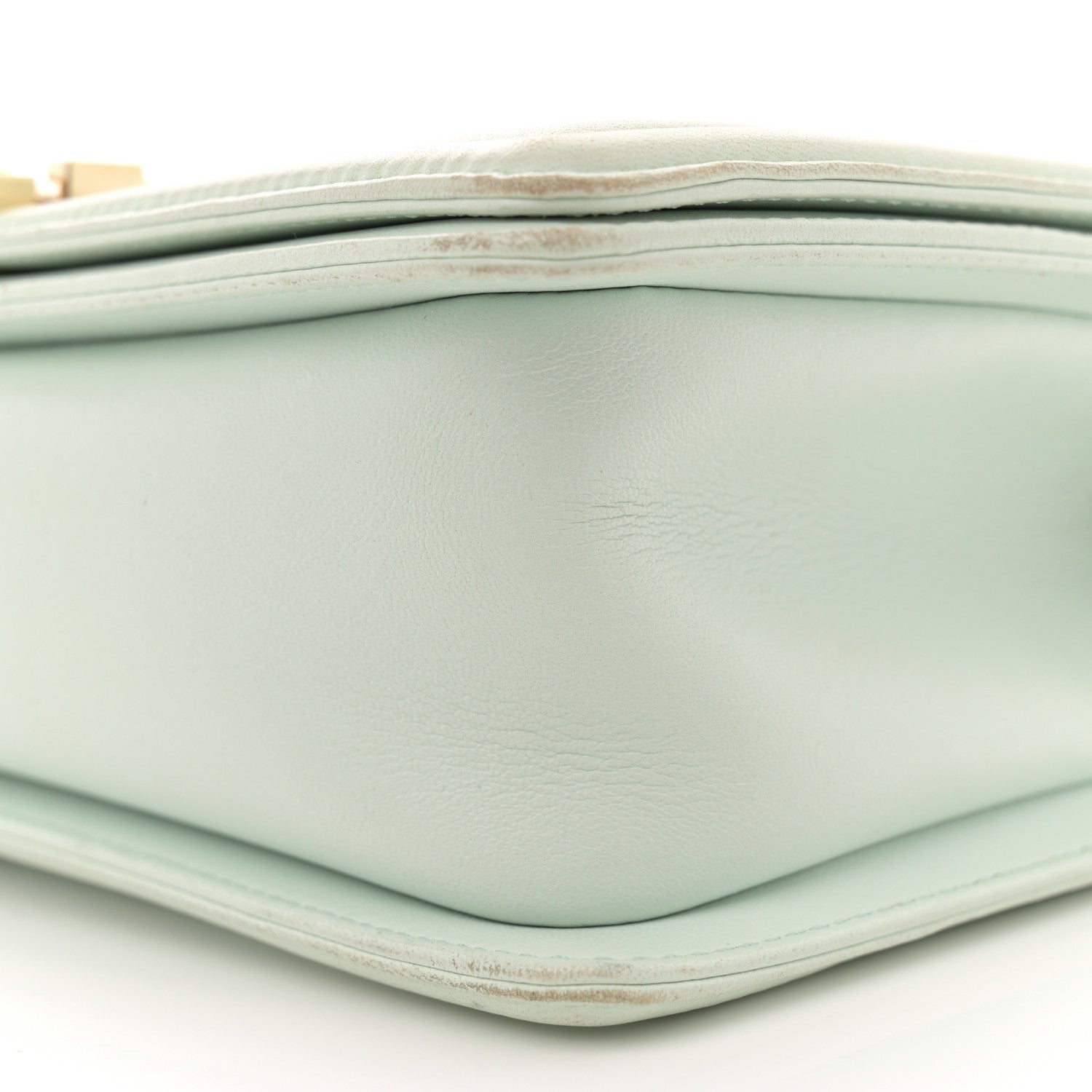 Chanel Lambskin Quilted Medium Boy Flap Light Green 10 of 16