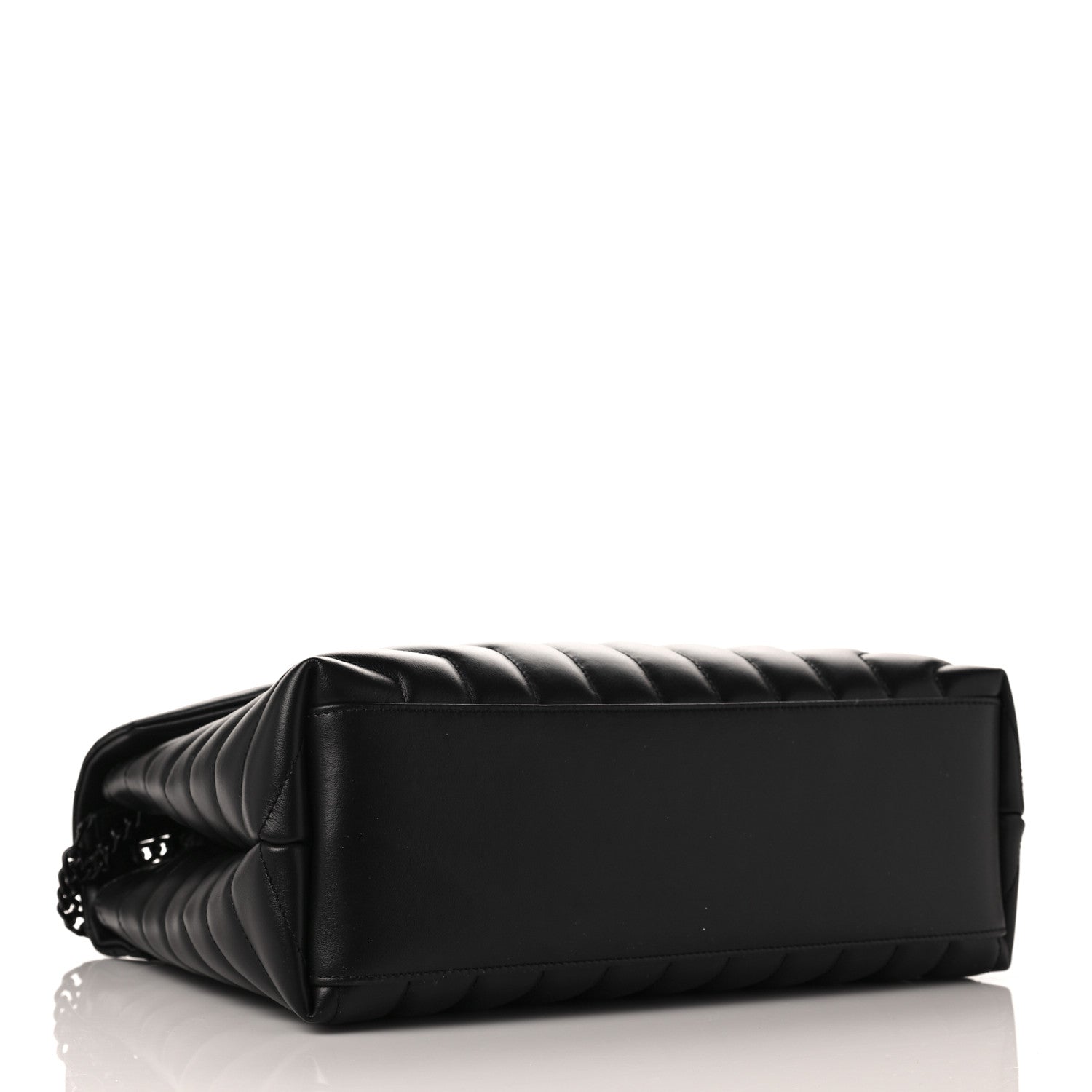 Saint Laurent Calfskin Y Quilted Monogram Medium Loulou Chain Satchel Black 3 of 7