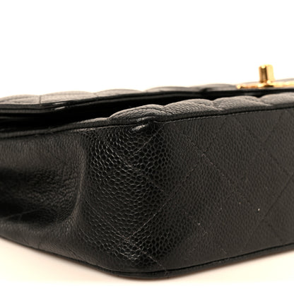 Chanel Caviar Quilted Medium Double Flap Black 10 of 12