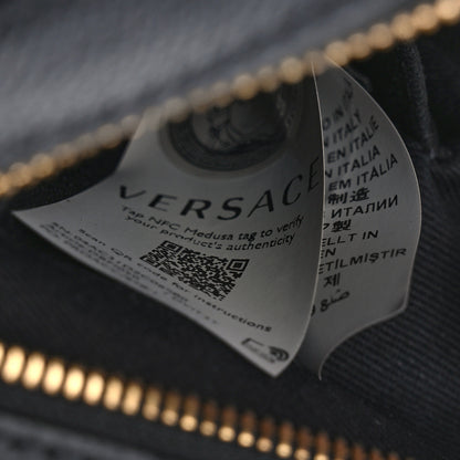 Versace Calfskin La Medusa Round Camera Bag Black 7 of 11