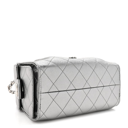 Chanel Metallic Caviar Quilted Mini Chanel 25 Handbag Anthracite 4 of 10