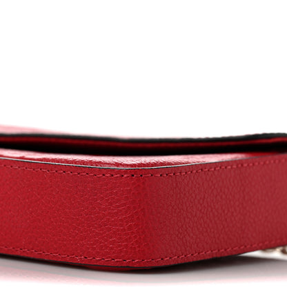 Louis Vuitton Empreinte Pochette Felicie Chain Wallet Scarlet 9 of 10