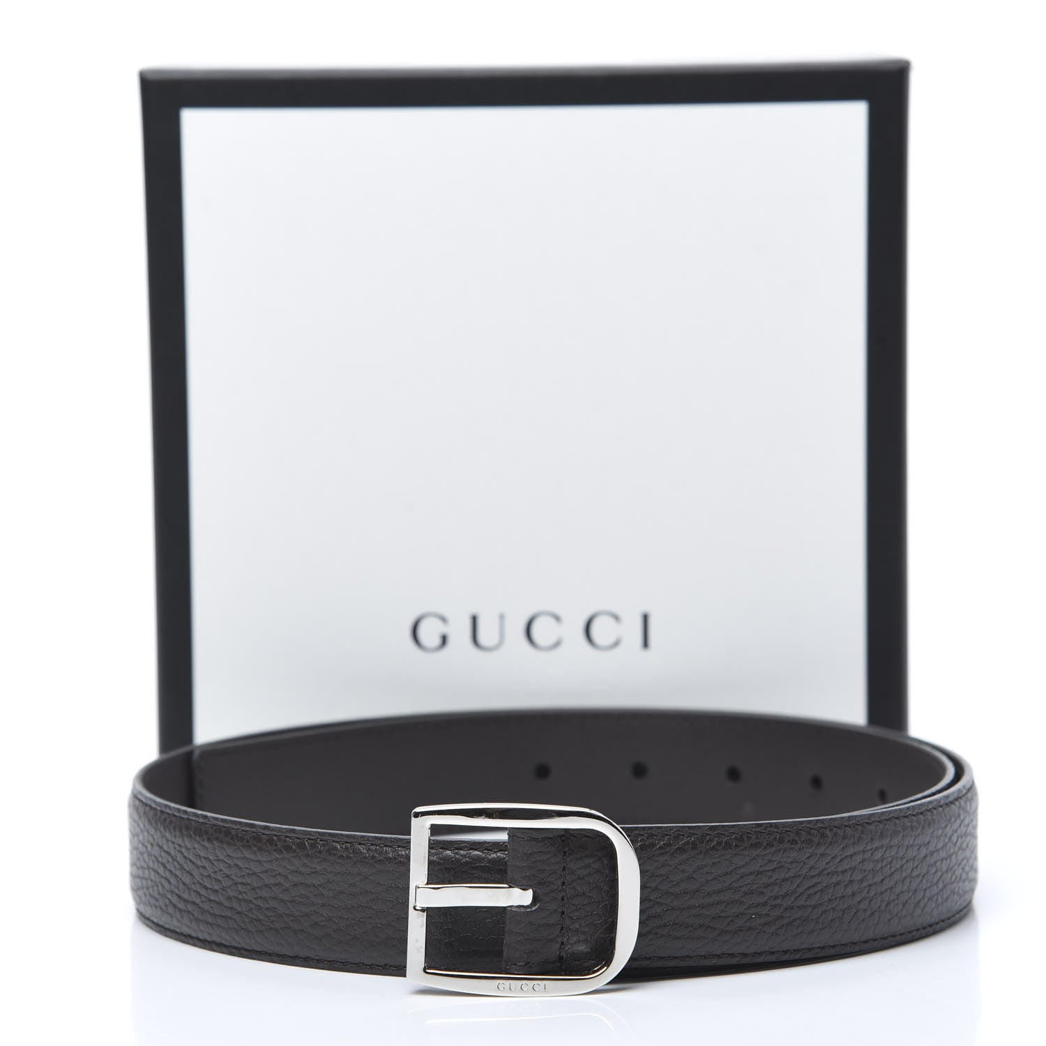 Gucci Calfskin Belt 85 34 Dark Brown 7 of 7