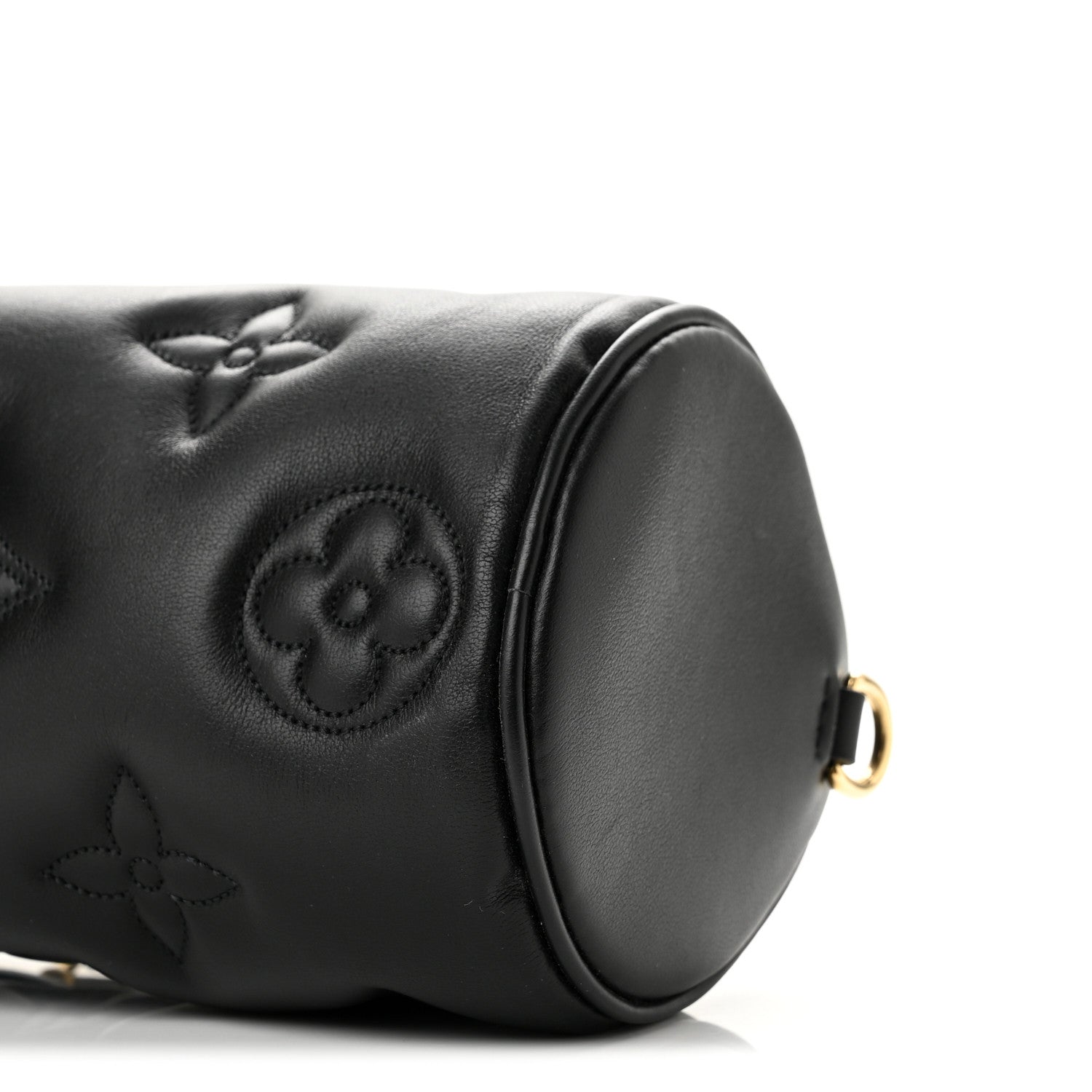 Louis Vuitton Calfskin Bubblegram Papillon BB Black 8 of 10