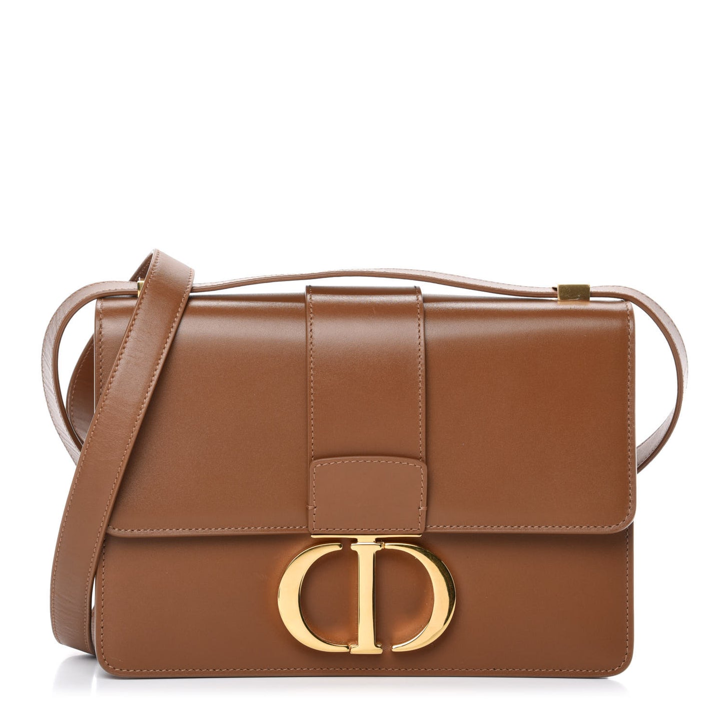 Smooth Calfskin 30 Montaigne Flap Bag Brown
