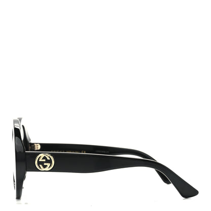 Gucci Acetate Round GG Sunglasses GG0319S Black 3 of 7