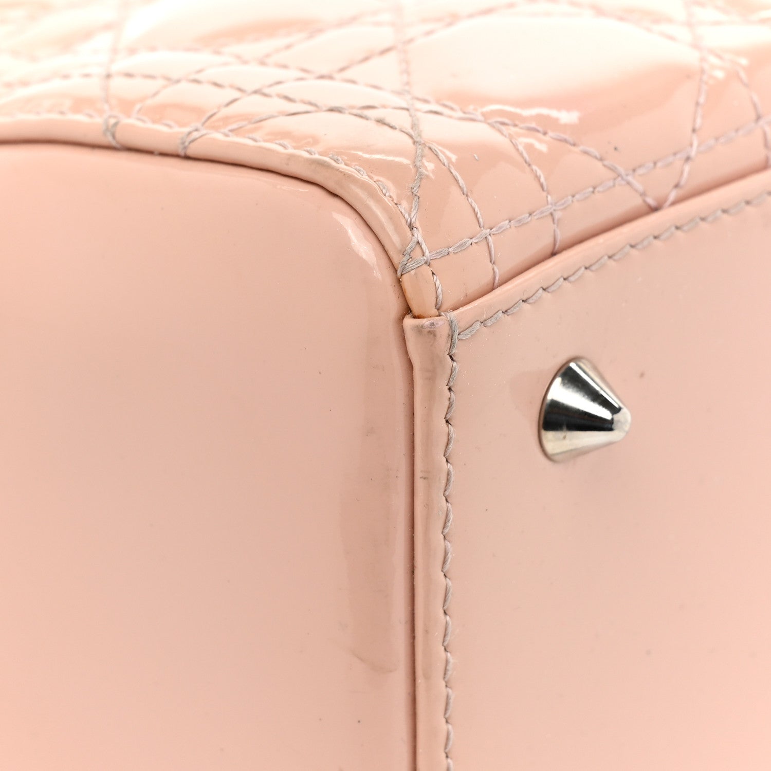 Christian Dior Patent Cannage Medium Lady Dior Rose Clair 10 of 15