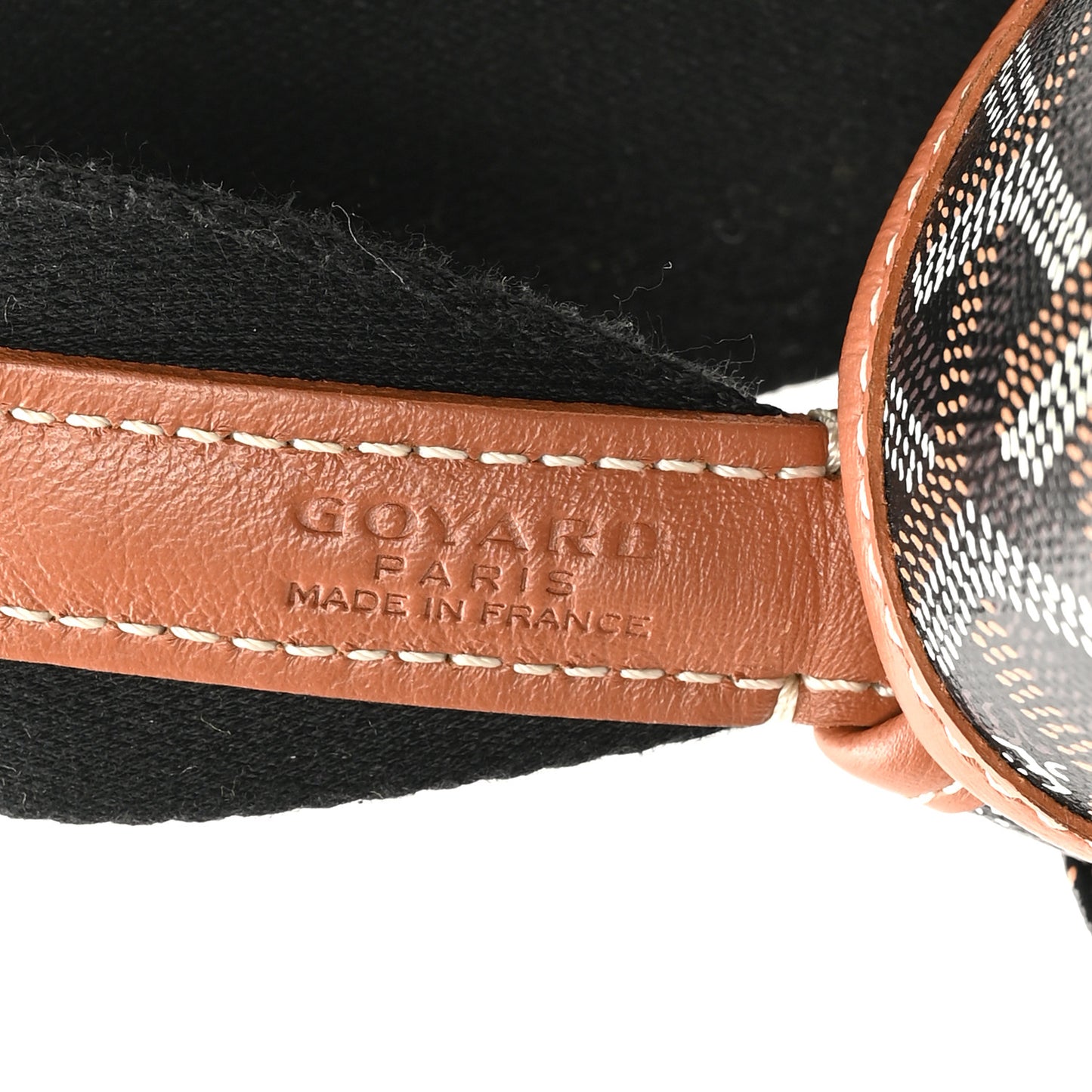 Goyardine Capetien Messenger Bag Black Gold