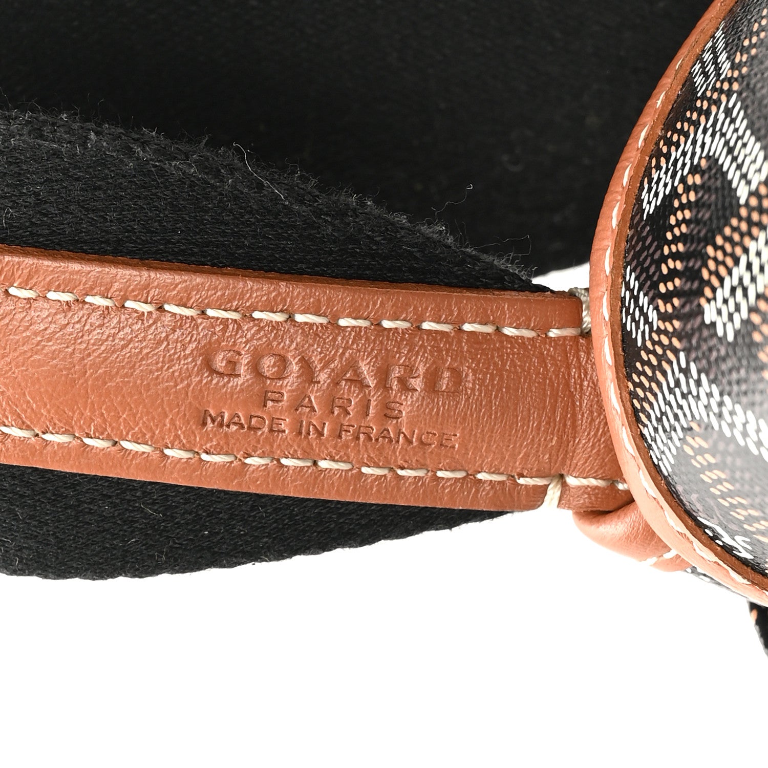 Goyard Goyardine Capetien Messenger Bag Black Gold 7 of 11