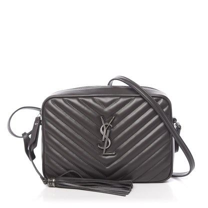Saint Laurent Calfskin Matelasse Monogram Lou Camera Bag Pebble 1 of 9