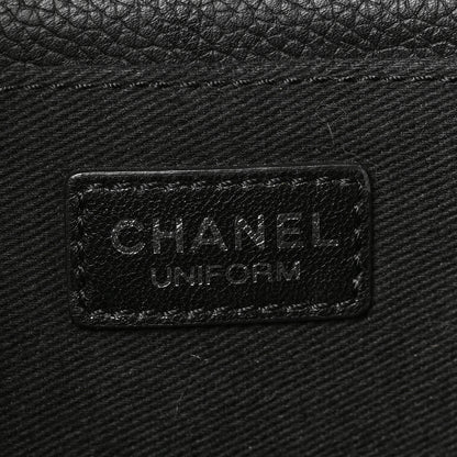Chanel Grained Calfskin Quilted 2.55 Reissue Flap Belt Bag Clutch Black 7 of 9
