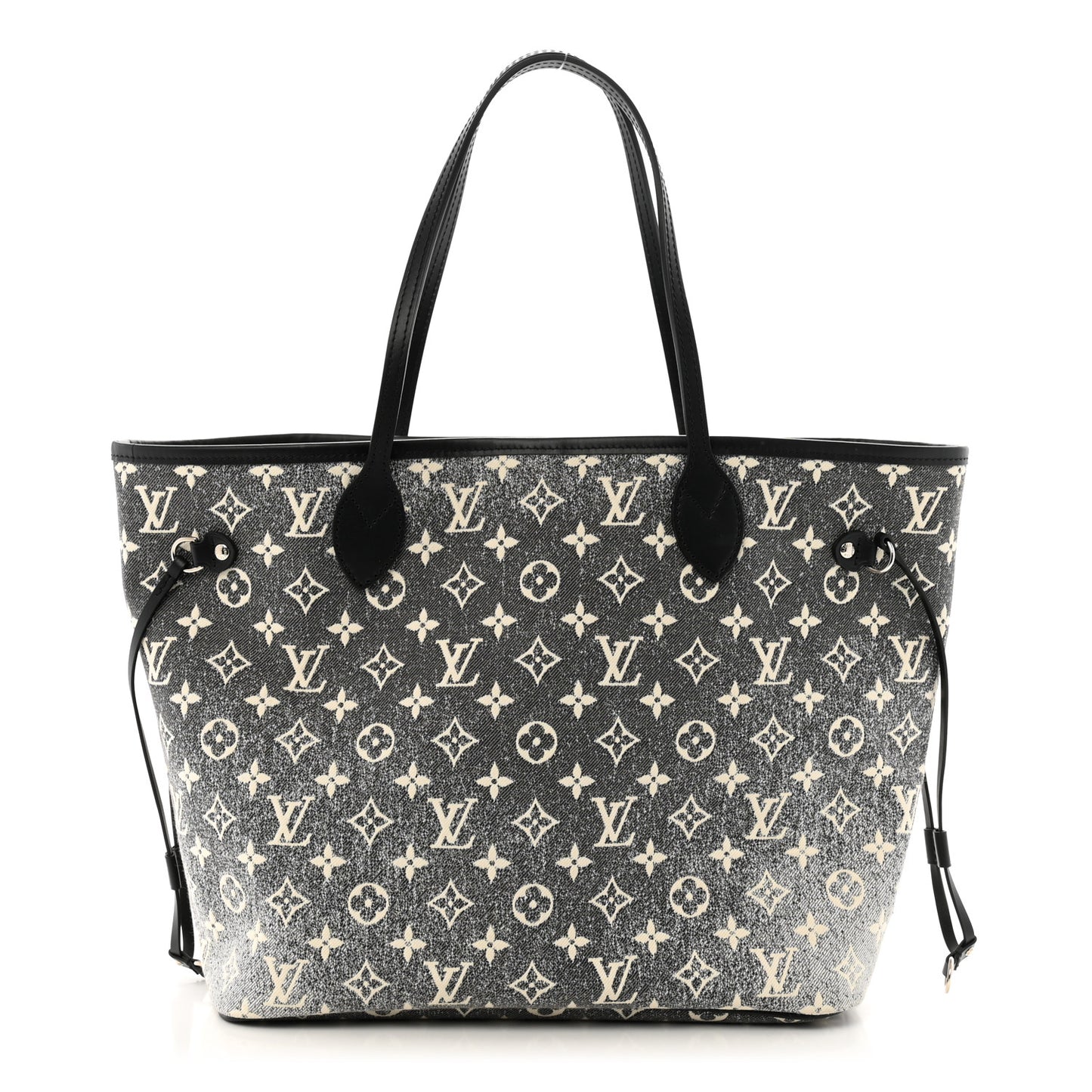 Denim Monogram Jacquard Neverfull MM Grey
