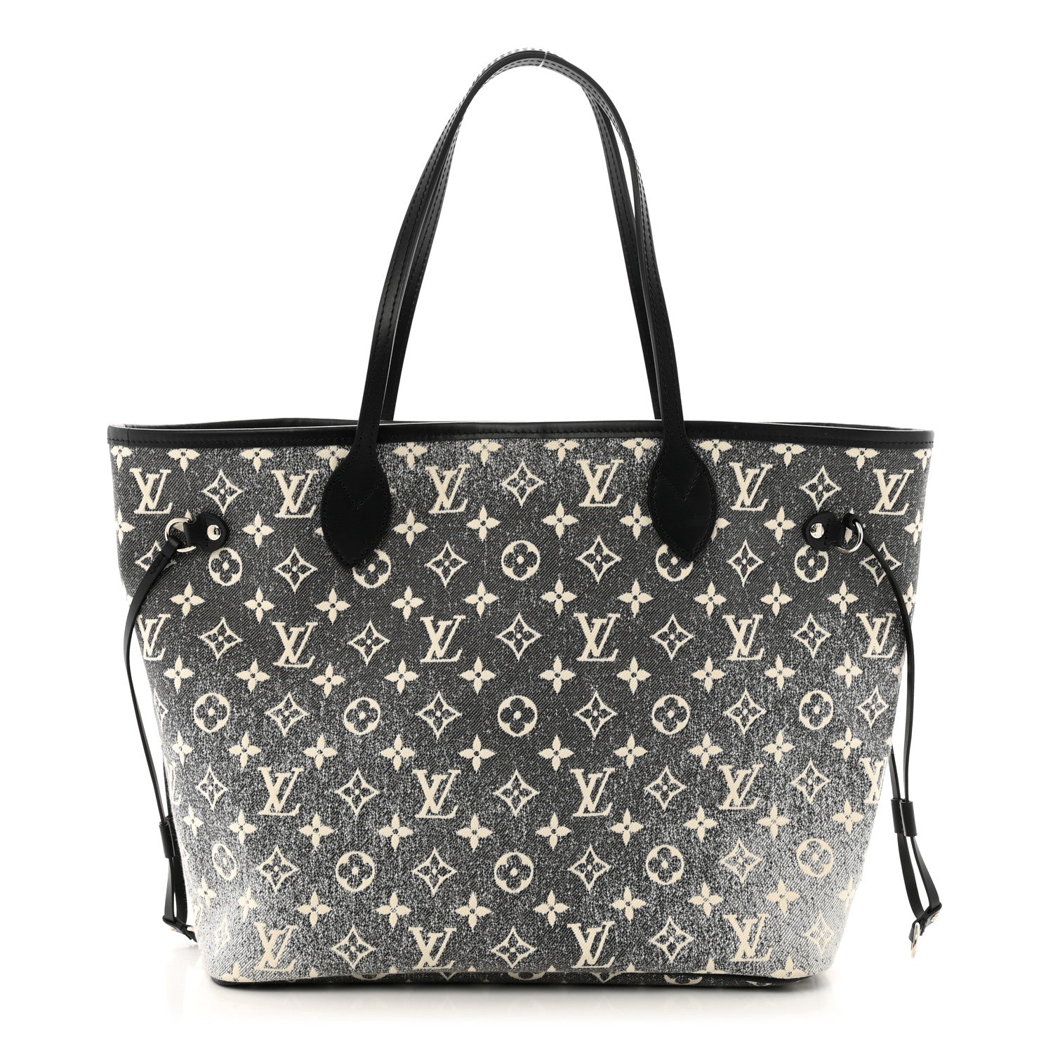 Louis Vuitton Denim Monogram Jacquard Neverfull MM Grey 1 of 9