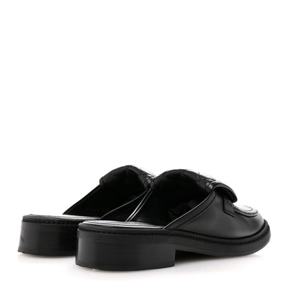 Chanel Lambskin Quilted CC Turnlock Mules 36 Black 5 of 12