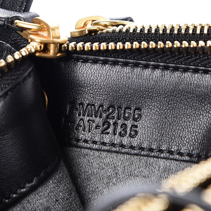 Celine Lambskin Large Trio Crossbody Bag Black 9 of 9