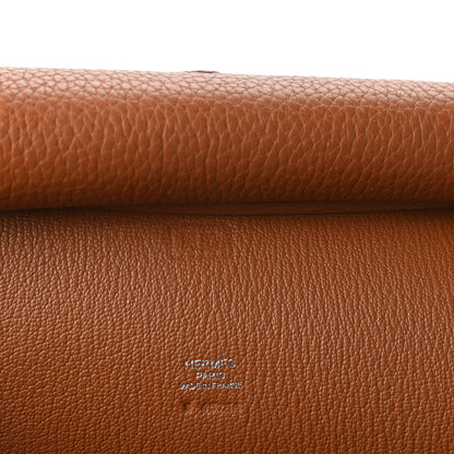 Hermes Taurillon Clemence Jypsiere 28 Gold 10 of 12