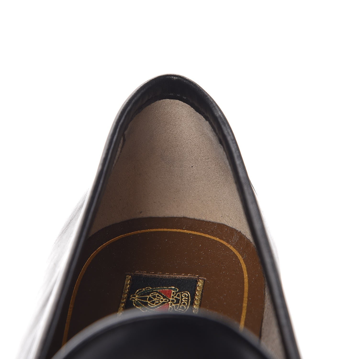 Gucci Calfskin Womens 1953 Horsebit Loafers 38.5 Black 9 of 9